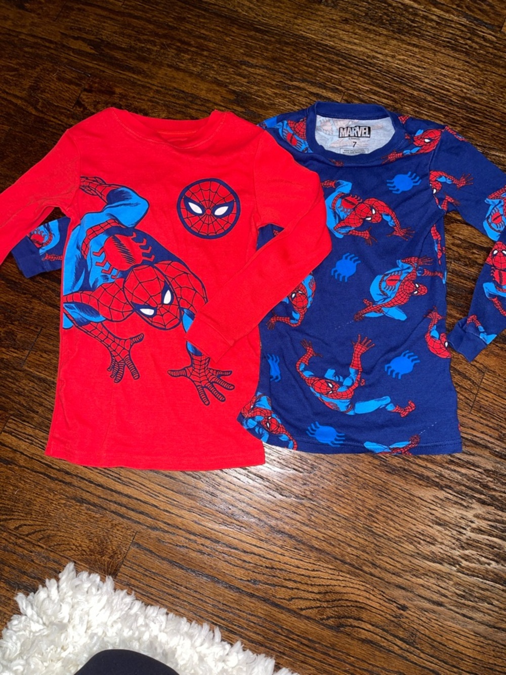 Marvel Kids' Spider-Man Long Sleeve Shirt - Red & Blue
